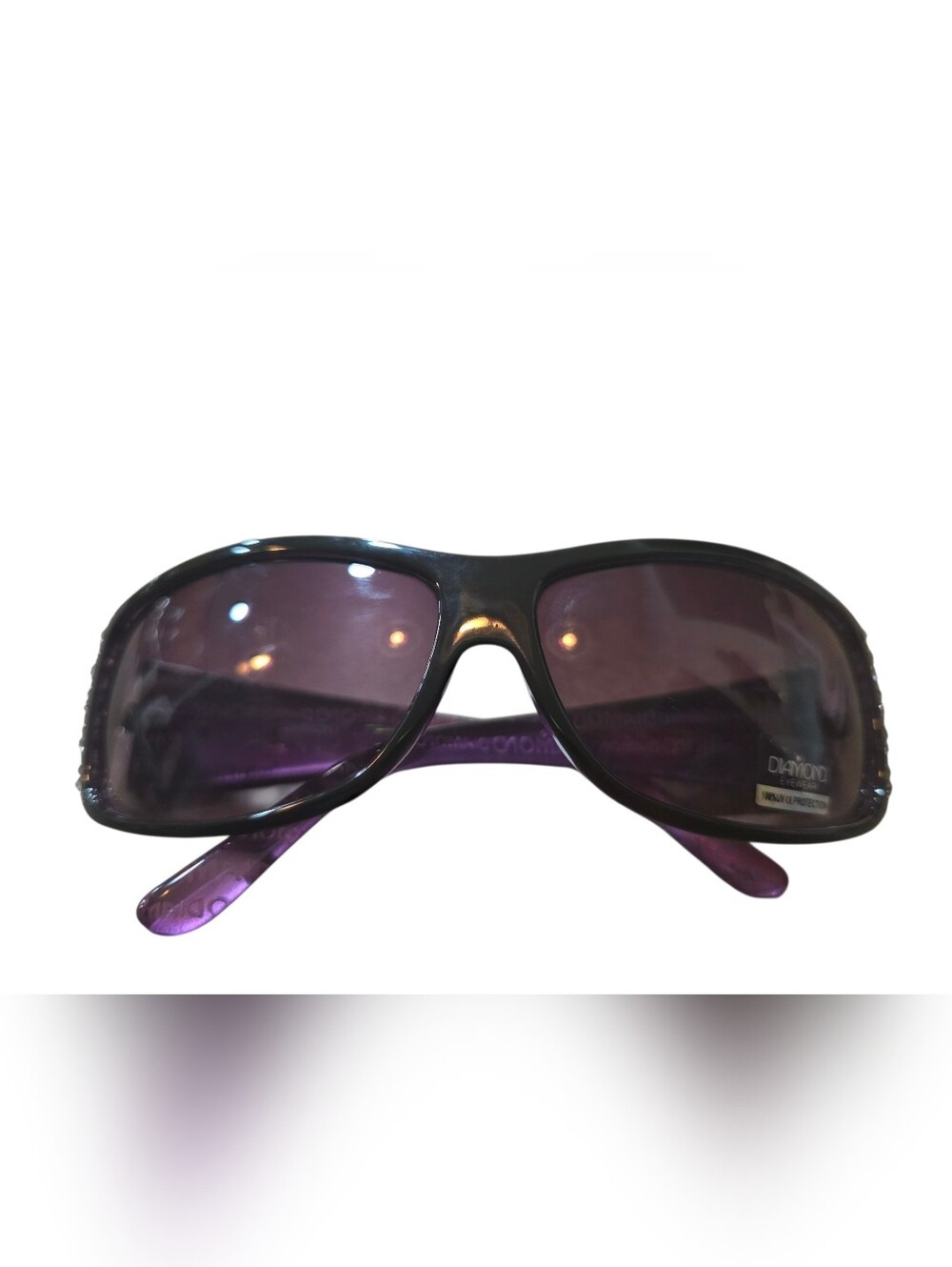 Purple Gradient Oversized Sunglasses
